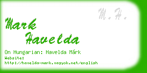 mark havelda business card